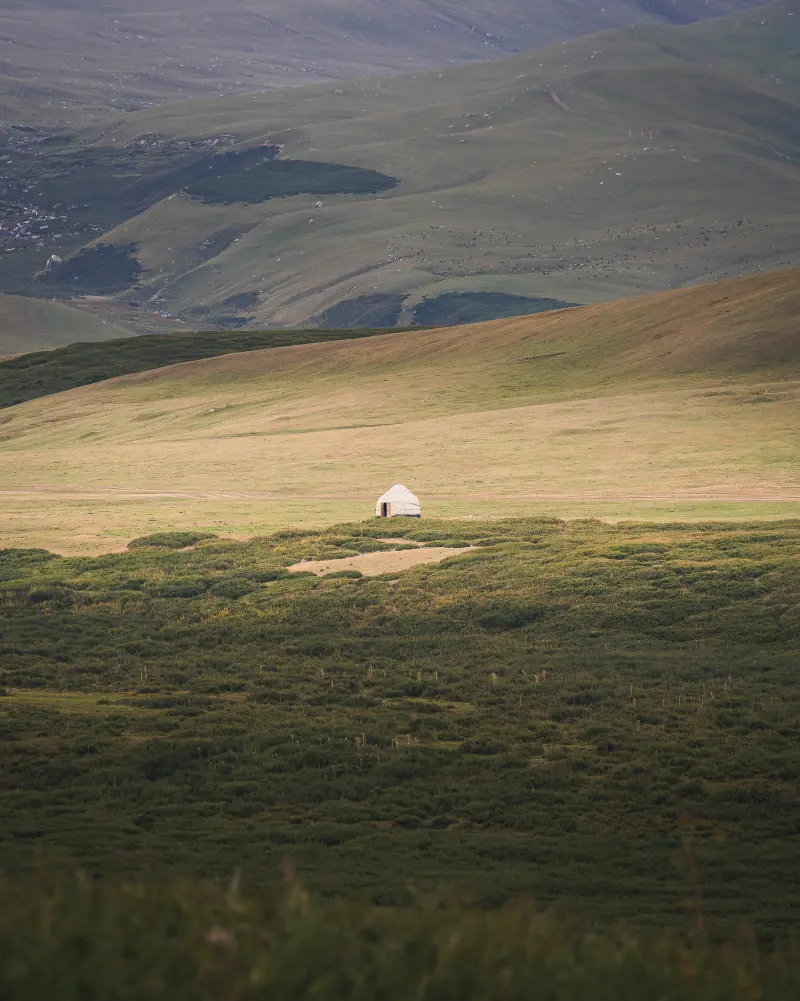 A lonely yurt