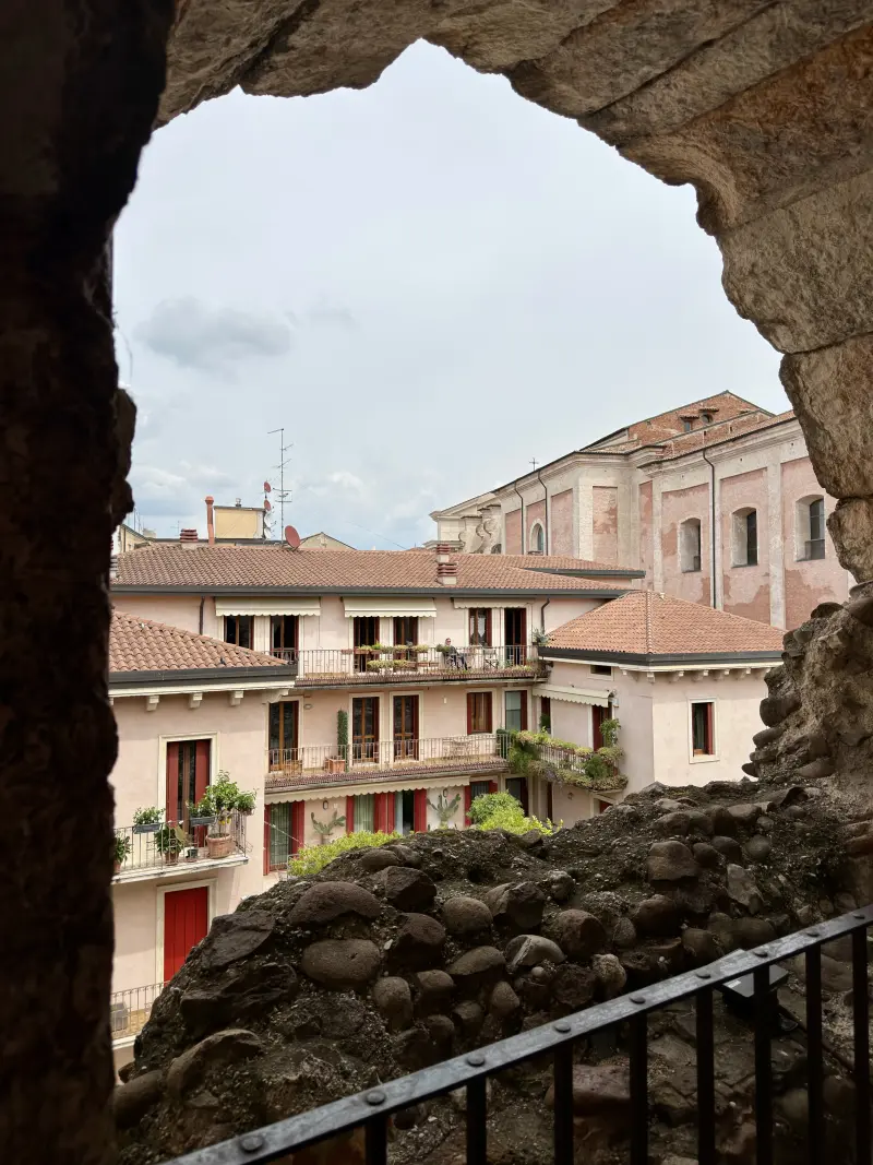 View out of the Arena