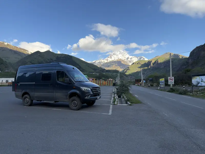 Sprinty and Mount Kazbek
