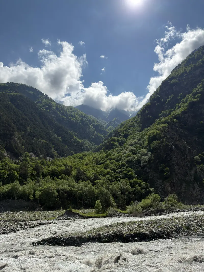 Valley at the border