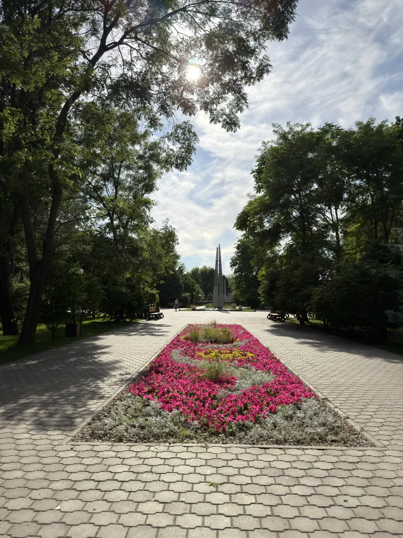 Small park in Astrakhan