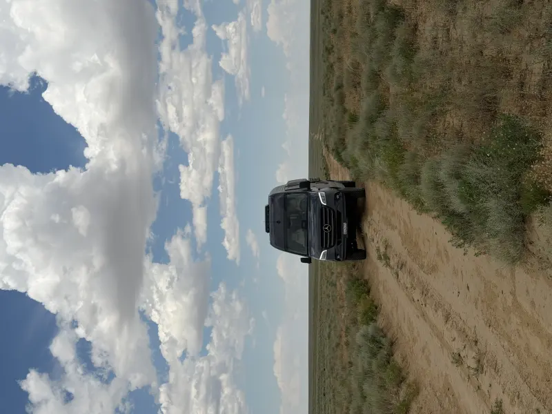 At the start of the dirt track