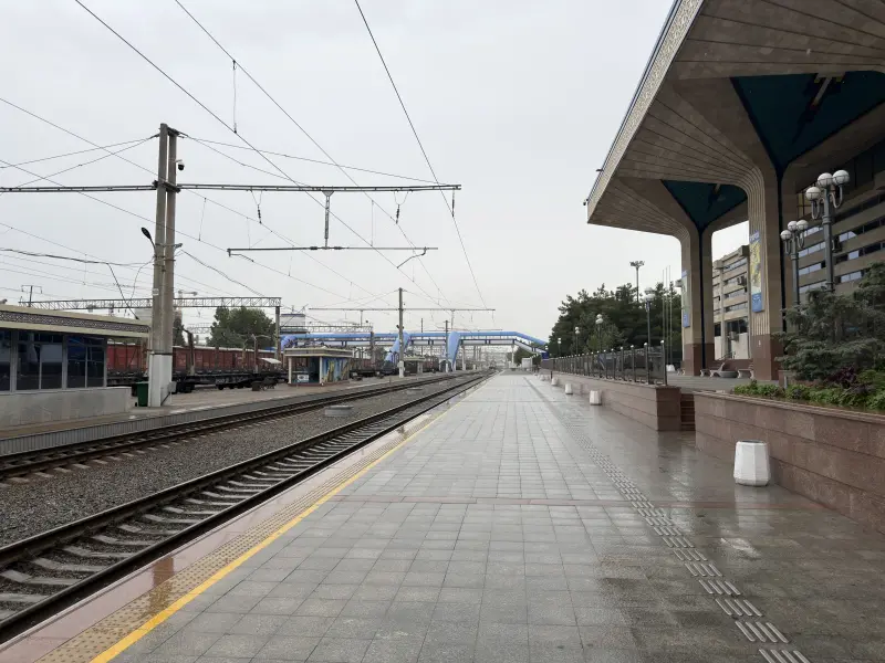 Waiting for the train