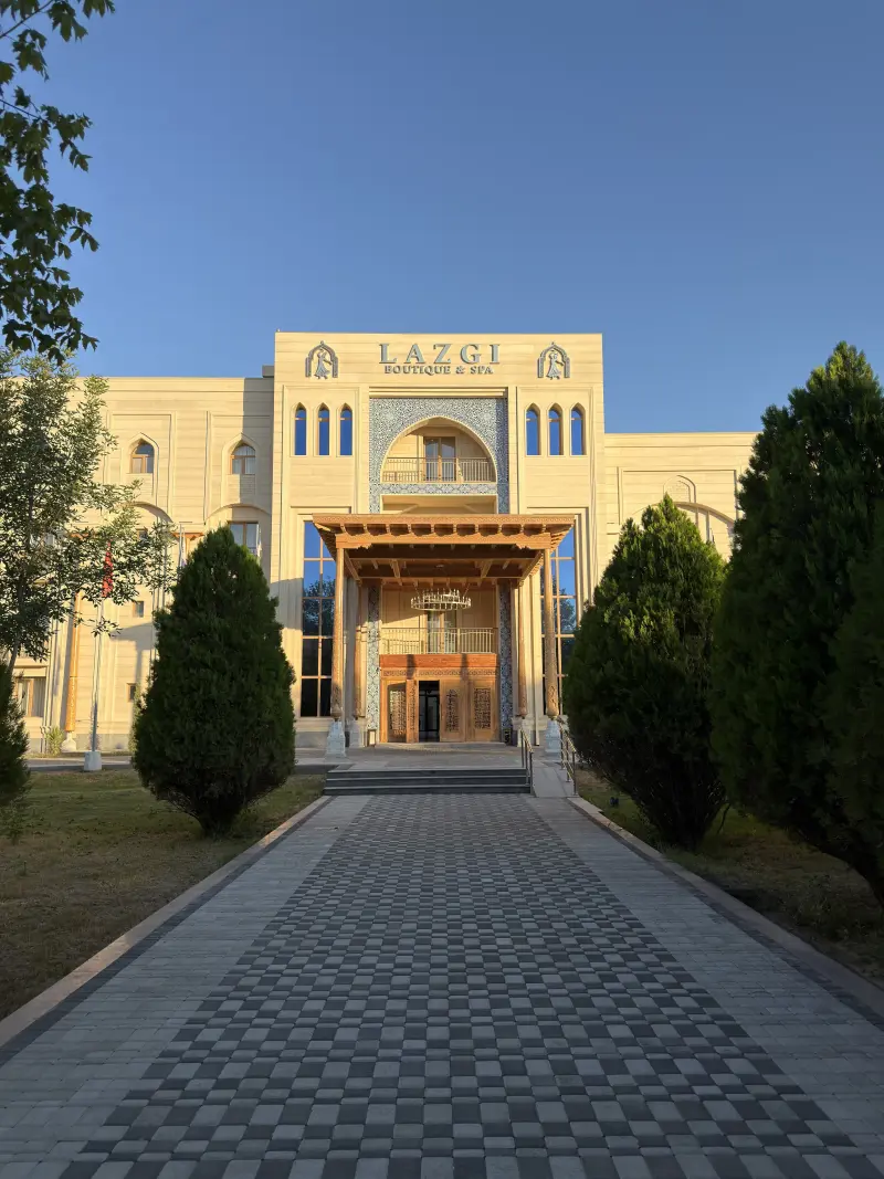 Our Hotel in Khiva, this morning