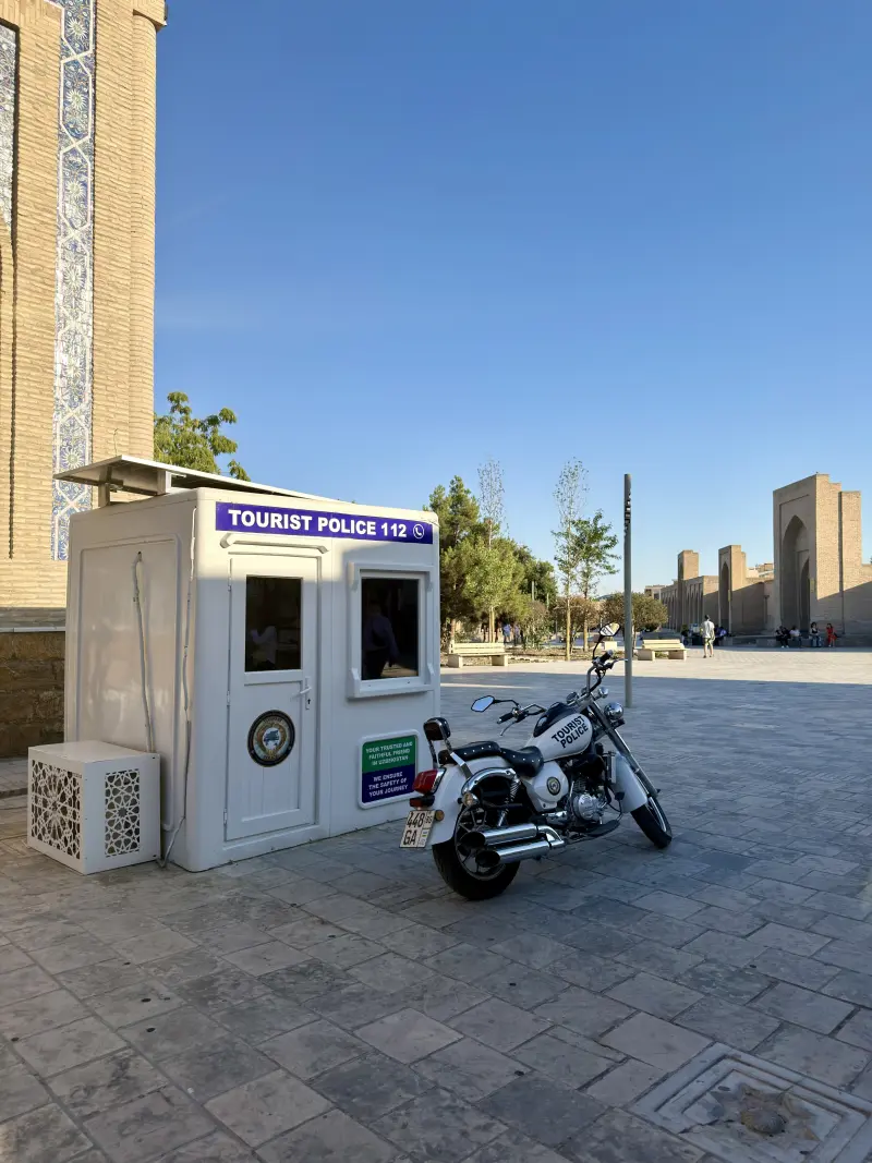 Tourist Police with a nice Bike