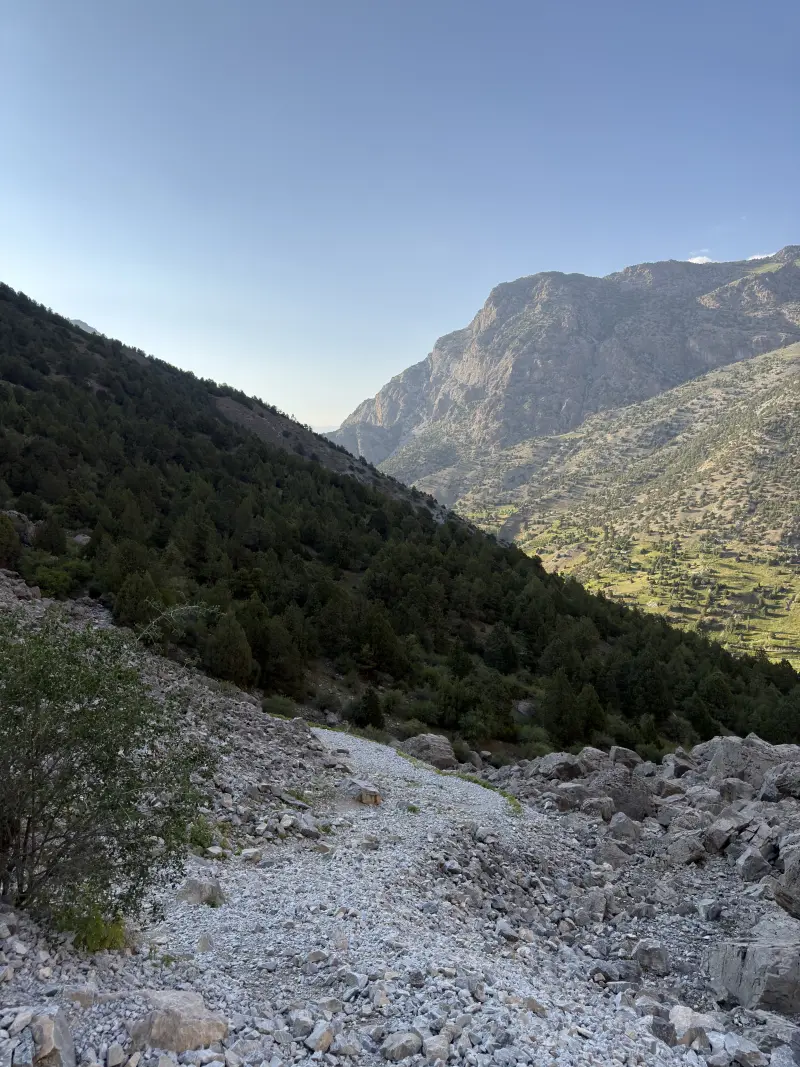View of the hiking