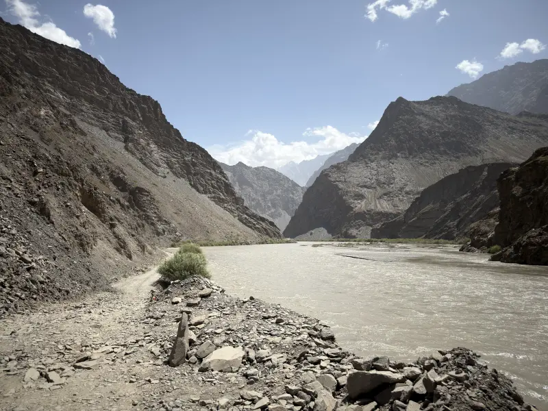 View deeper into the valley