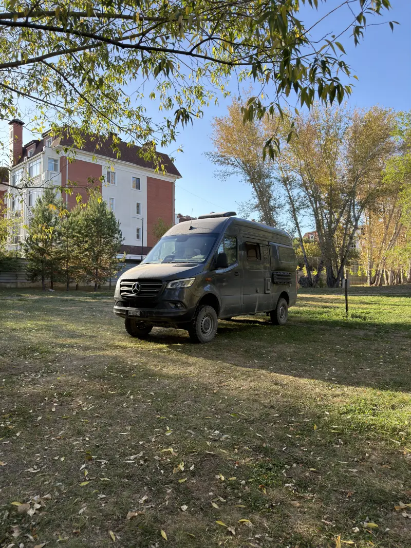 Sprinty at the free RV park