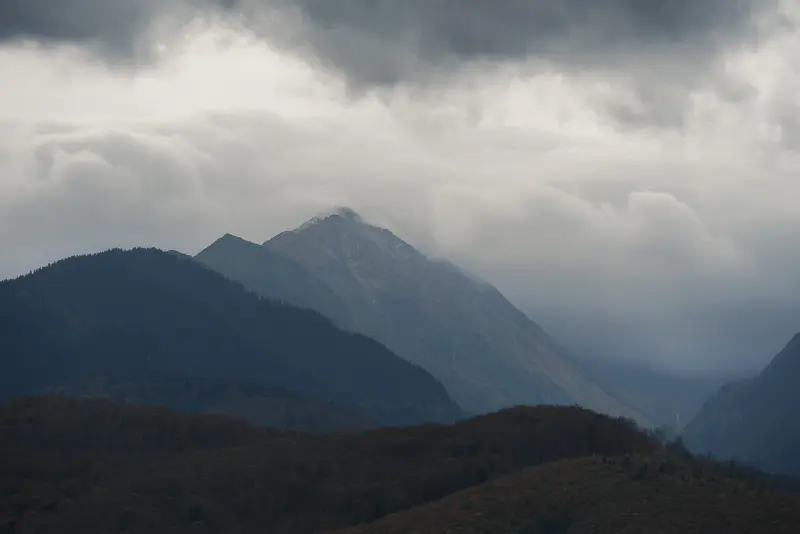 Mountain view in the morning