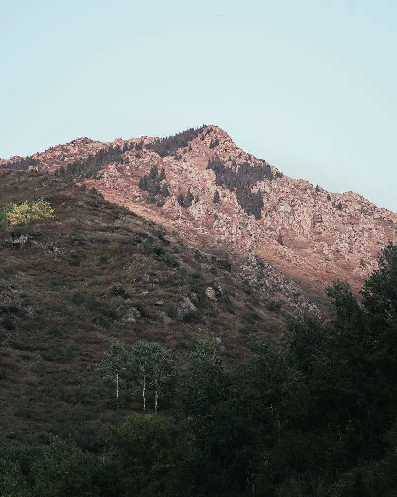 in the mountains