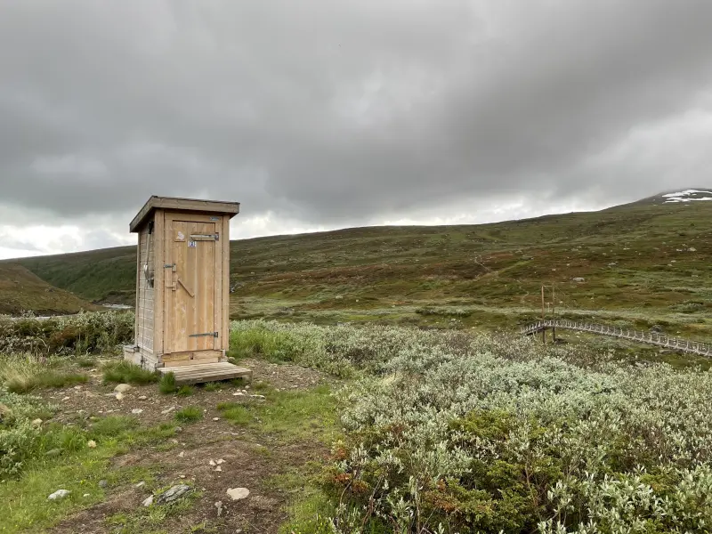 Toilet in nowhere