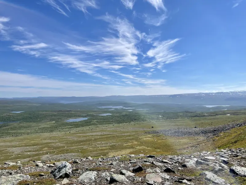 View back from the fjäll