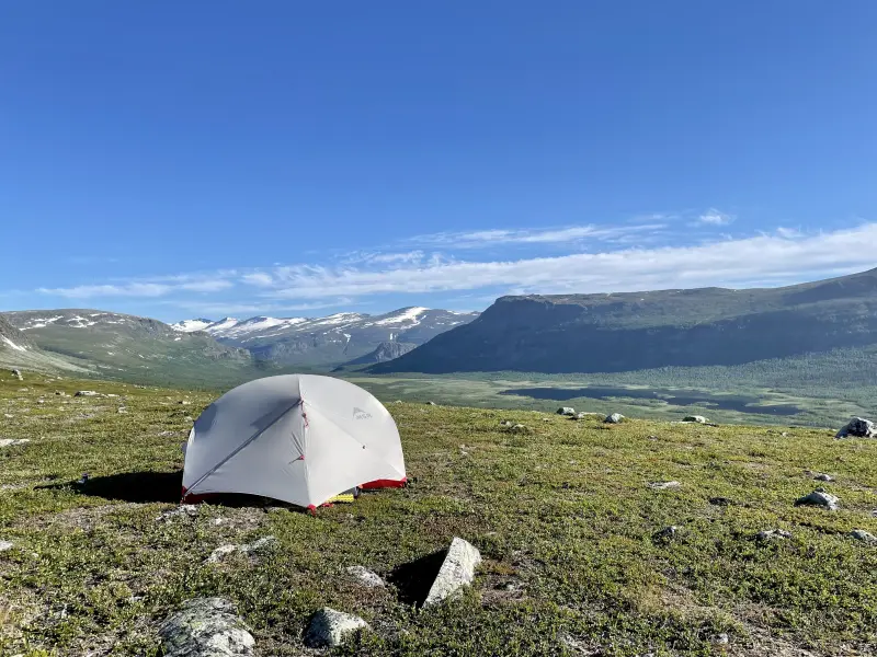 Tent on the fjäll