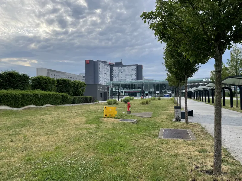 View from the CitizenM to the Airport