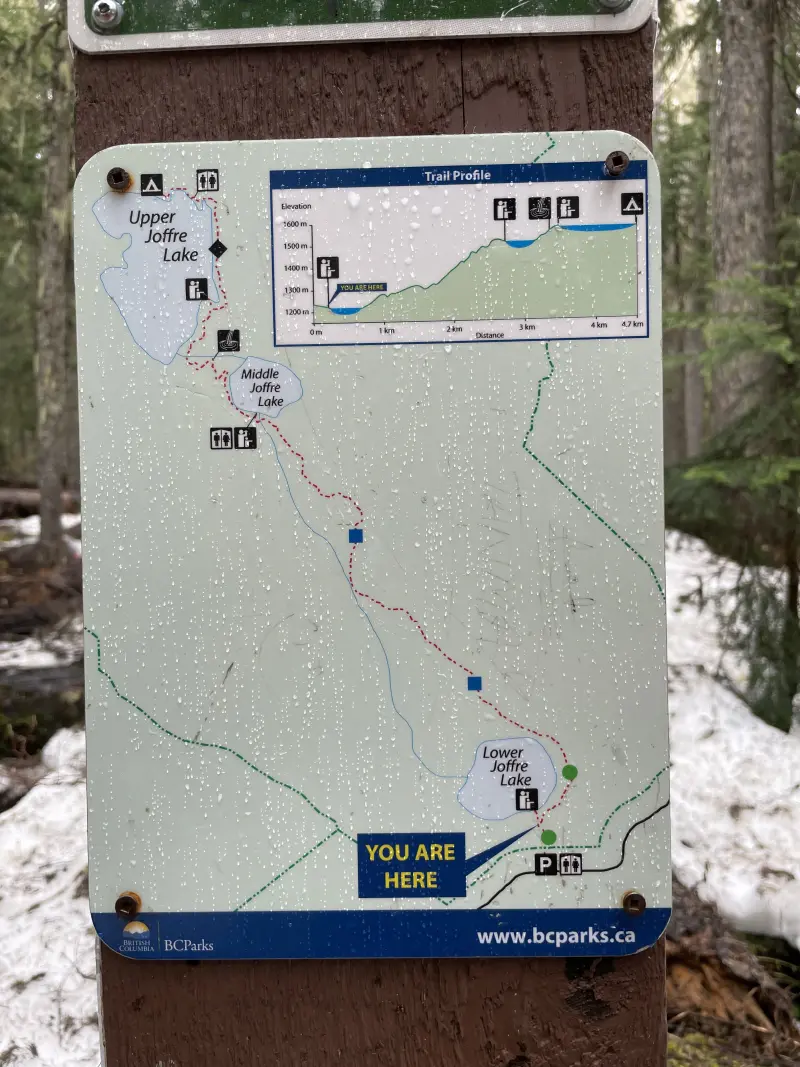 Joffre Lake map