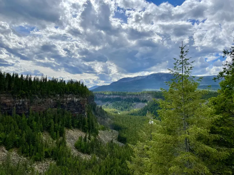 View of the Valley behind Helmcken Falls