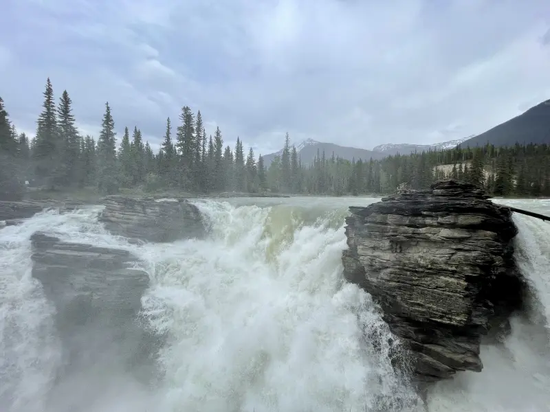 Another view of Athabasca Falls