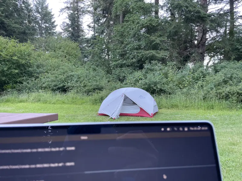 View of the Tent