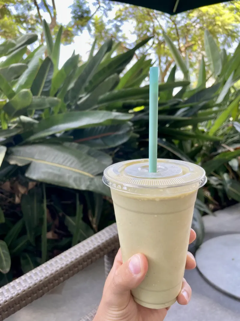 Matcha Green Tea with Peanut Butter and Honey Shake, Liquid Food