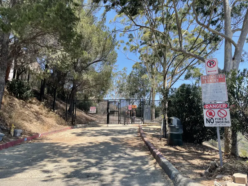 Black Gate in front of the Trailhead