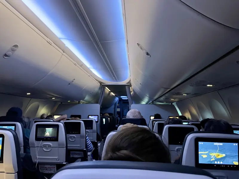 Inside of the 737 MAX 8