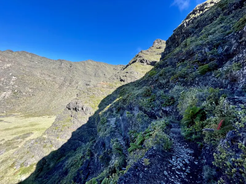 More of the switchbacks which led into the crater