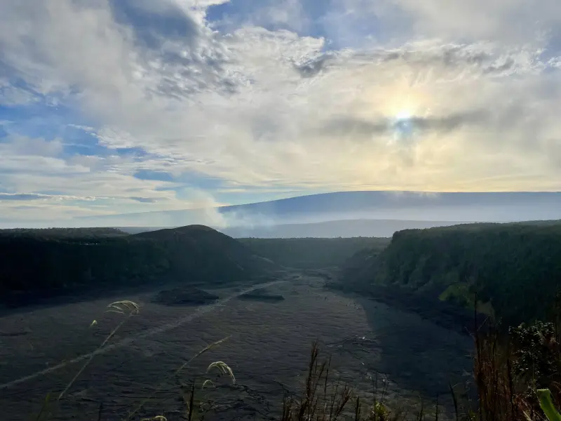 Kilauea Iki Crater on the way back