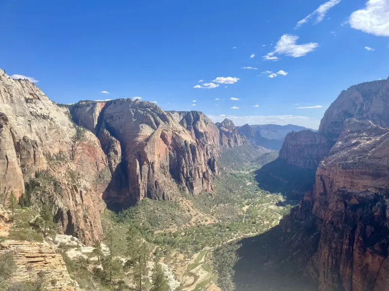 View of the Zion Canyon