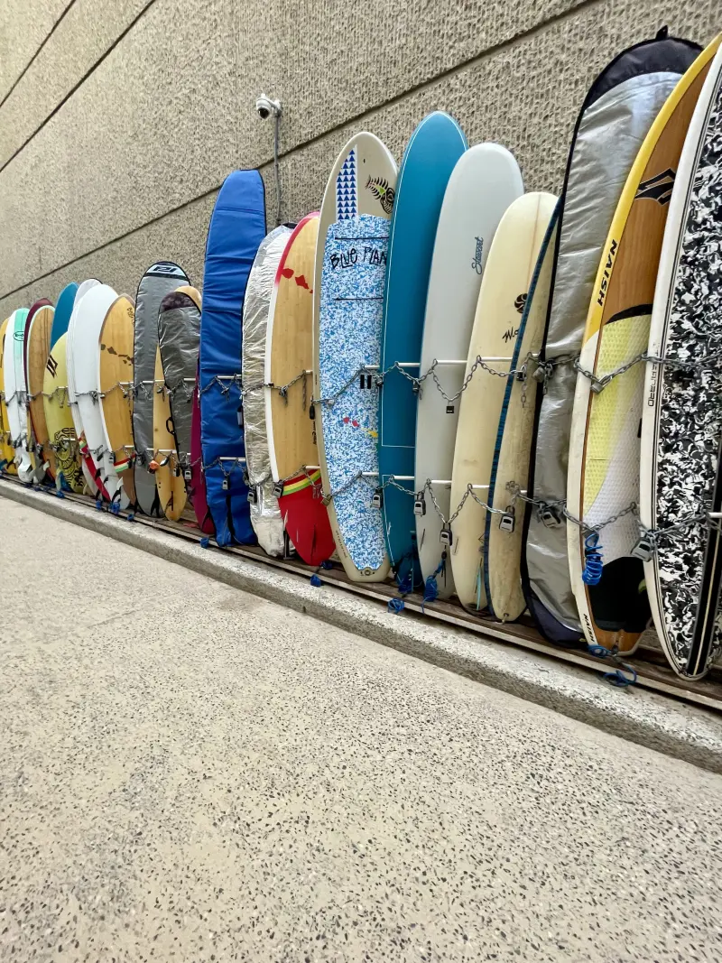 Surfboards on the way to Waikiki
