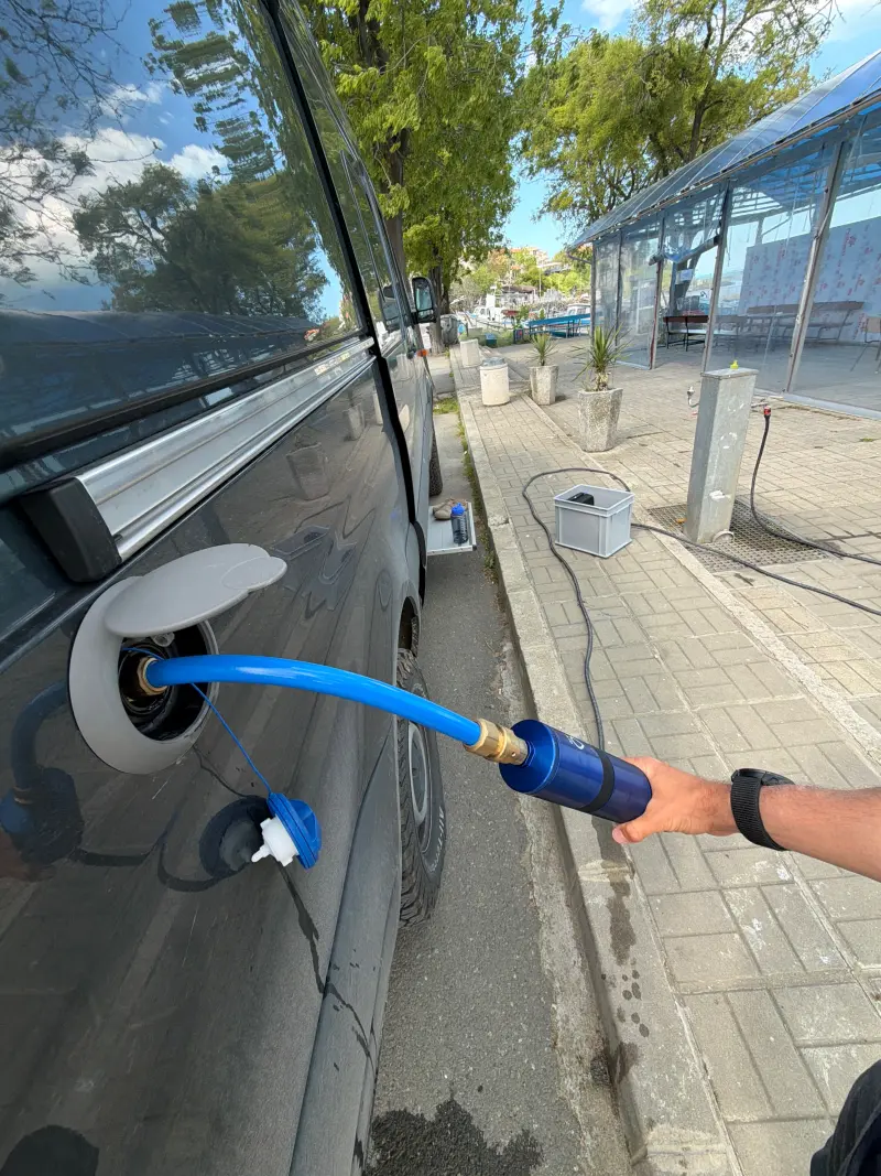 Filling up water